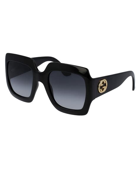 gucci sqaure sunglasses|gucci black oversized square sunglasses.